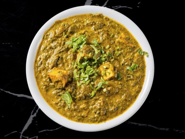 Saag paneer.